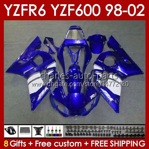Verkleidungsset für Yamaha YZF 600 CC YZF-600 YZF R6 R 6 98–02 Karosserie 145Nr