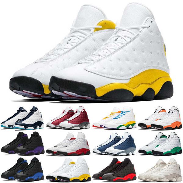 

13 13s men basketball sneaker obsidian red flint court purple del sol hyper royal gold glitter chicago mens trainers sports shoes shoe
