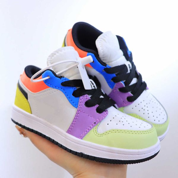 

1 low jumpman 1s basketball shoes baby kids obsidian dark mocha unc wolf grey white camo black toe court purple game royal girls children