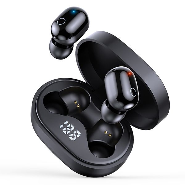 A12 TWS Bluetooth 5.0 fones de ouvido sem fio fones de ouvido sem fio Mini Twins Headset 9D estéreo com microfone para todo o smartphone