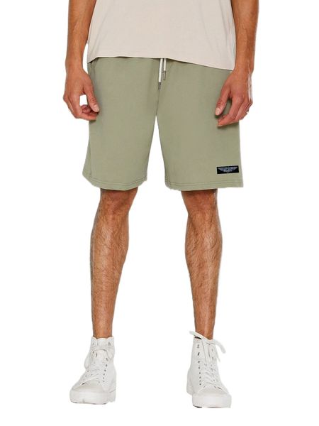 

x gun maverick men letter patched detail drawstring waist shorts c9b6#, White;black