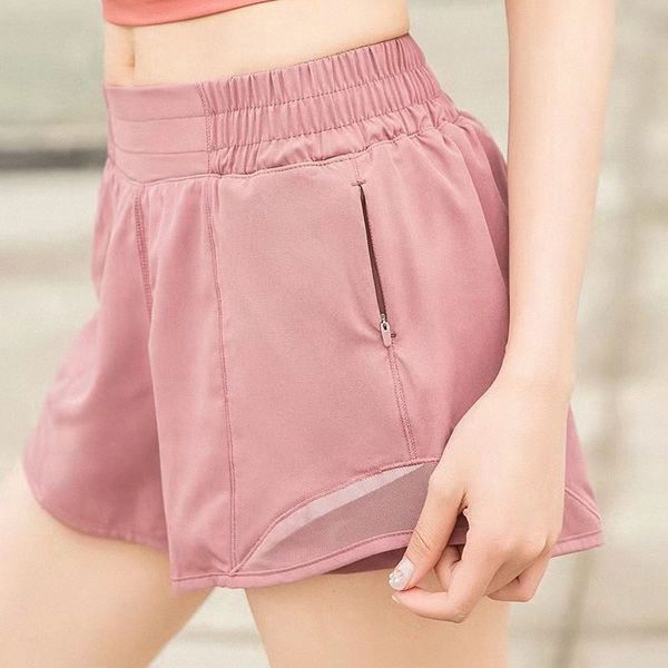 

2021 womens lu33 yoga shorts pants pocket quick dry gym sport outfit highquality style lulu summer dresses elastic waist zvxe