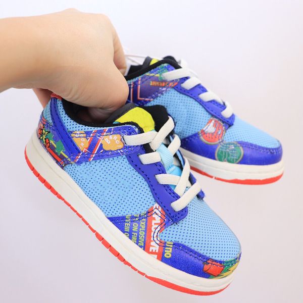 

2023 children's casual shoes new chunky sb kids boys girls designer fashion low sneakers dunks athletic children walking toddlerye9t 1u, Black