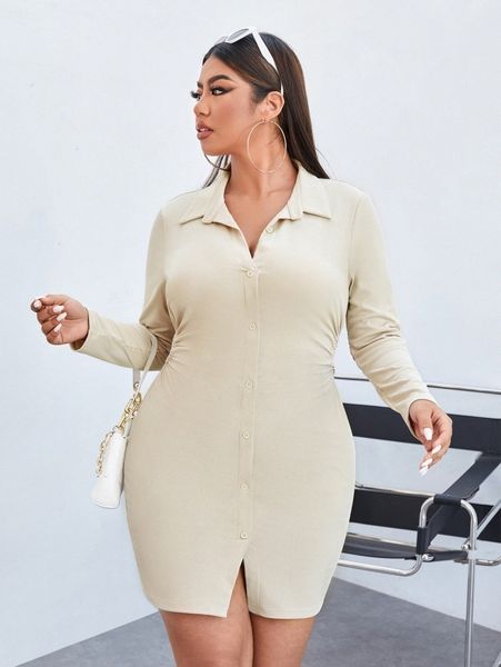 

plus ribbed knit cut out side bodycon dress 790b#, Black