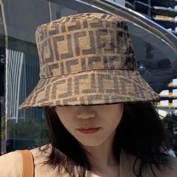 

designers fashion letter bucket hat for men's women's foldable caps brown fisherman beach sun visor wide brim hats folding ladies, Blue;gray