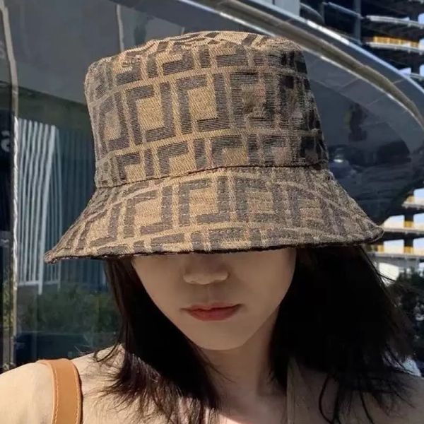 Sun Hats Caps Designers Letter Bucket no Men's Feminpable Caps Brown Fisherman Beach Sun Visor Brim Brim Ats Dollow Ladies Bowler Cap Woman Man