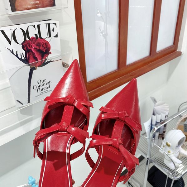 

0.5 3.5 9cm women high-heeled sandal in red and nude leather fashion, Black