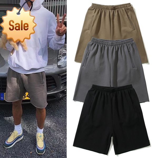 

2022 fashion brand design men women with the same style factory direct sales men's women's washing street loose color casual short, White;black