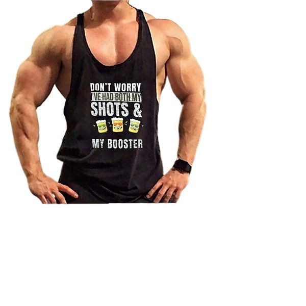 

men's tank vest stamping graphic prints beer plus size crew neck daily sports print sleeveless fashion classic designer hawaiian blue, White;black