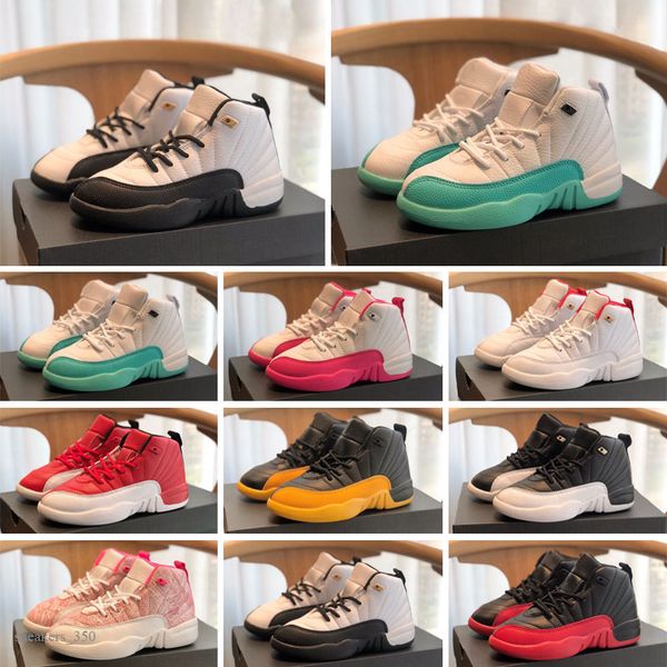 

jumpman 12s 12 basketball shoes playoff kids grind flu game university gold racer
