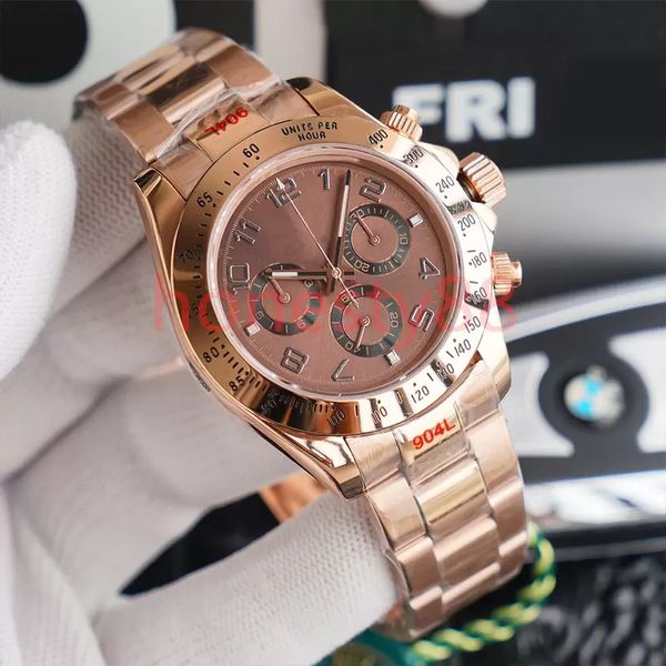 Relógio masculino de luxo estilo designer de 40 mm com iluminação mecânica automática espelho de safira ST9 clássico fivela dobrável relógio Montre de Luxe