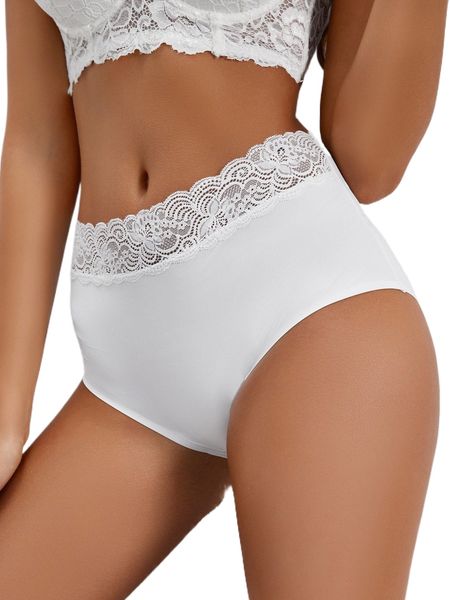 

contrast lace no show panty t7qa#, Black;red