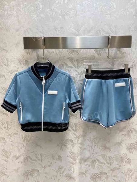 

womens two piece pants match series logo printed cotton fabric light blue shows thin temperament 2 piece sets women designer tracksuits 0912, White
