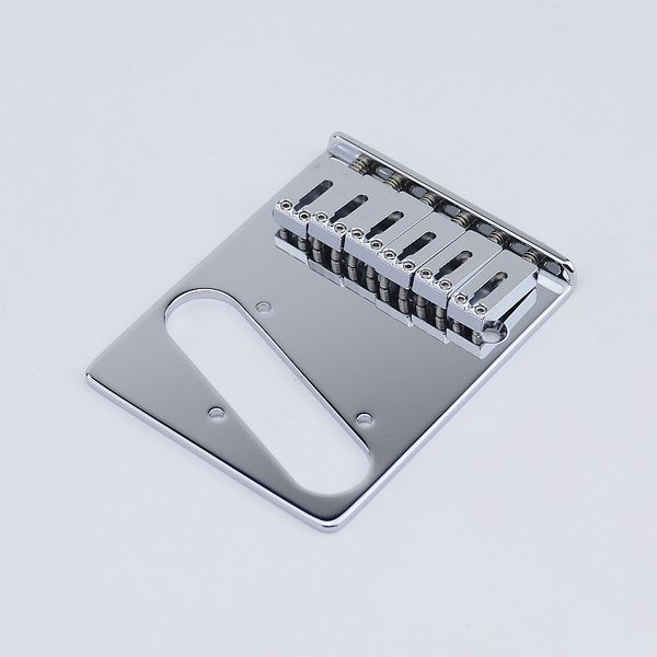 

electric guitar fixed bridge with steel saddle chrome