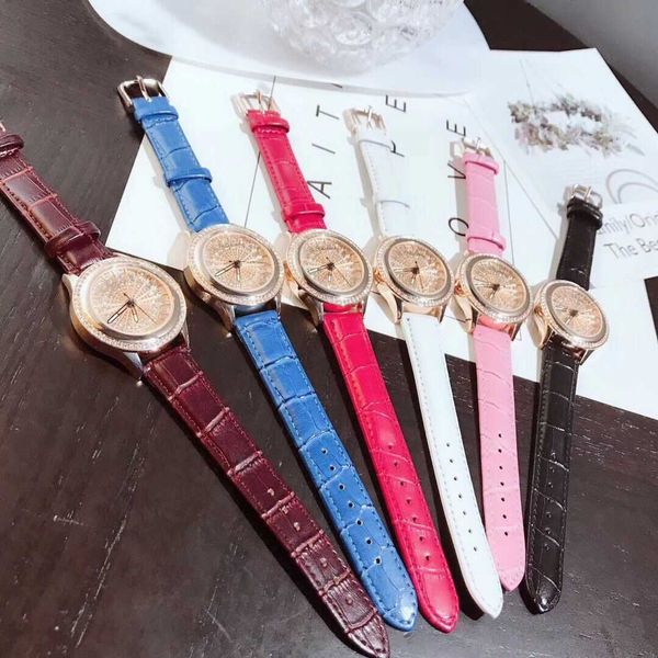 

fashion trend ladies casual charm watch belt diamond dial temperament watch, Slivery;brown