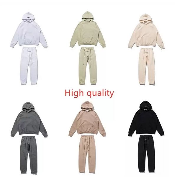 

ess hoodie casual fog essentials suits hoodies essential tracksuits pullover jogger suits hoodies pullover jogger long jogging trousers trou, Gray