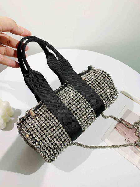 Abendtaschen Handtaschen Frau Neue Marke Diamant Schulter Messenger Kissen Tasche Allmatch Elegante Tophandle Mode Umhängetasche 220416