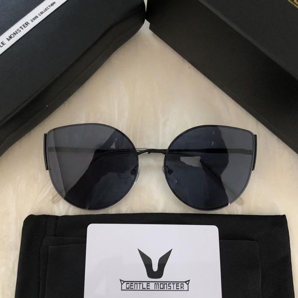 

sunglasses 2022 classic women cat eye gentle monster fashion cateye sun glasses lady gm retro original box package, White;black