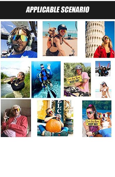 

new polarized sports goggles men's women's outdoor sunglasses uv400, White;black