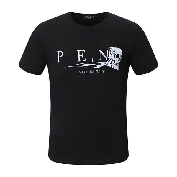 

phillip plain men designer pp skull diamond t shirt short sleeve dollar brown bear brand tee o-neck skulls tshirt tees pp2006, White;black