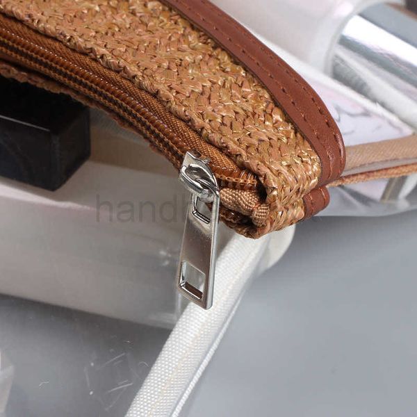 

hbp cosmetic bag straw tpu transparent wash portable large capacity hand woven factory designer bags hand