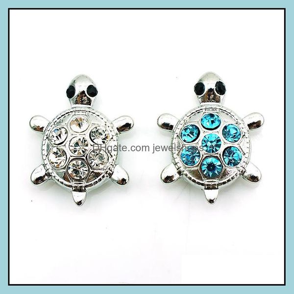 

18mm snap buttons 3 color rhinestone tortoise metal clasps fashion diy ginger snaps jewelry accessories drop delivery 2021 hooks findings