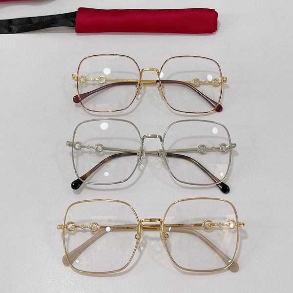 

50% discount for factory direct salespolygonal nearsighted female g family frame metal anti blue light matching glasses, White;black