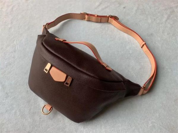 

2023 cross body fashion shoulder bag cosmetic bags brown waist bags bum waist-bag