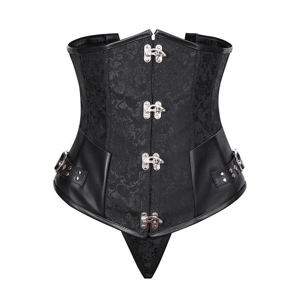 Bustier Corsetti Steampunk Corsetto Top Waist Trainer Donna Abbigliamento gotico Sottoseno Sexy Bustier Pancia Dimagrante Guaina Modellazione Cinturino Plus