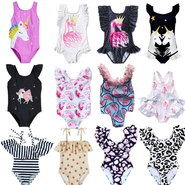 Bebê menina roupas plissado manga bikini onepiece swimwear meninas maiô banho praia traje nascido criança roupas conjuntos 220621