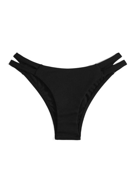 

cut out bikini bottom j751#, White;black