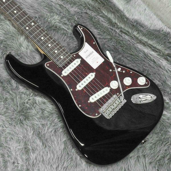 

made in japan hybrid ii st rw black electric guitar