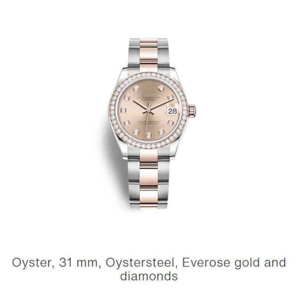 

designer mechanical watch oyster datejust wristwatch gmt diamonds woman for datejust automatic mechanical 31mm brand clock waterproof zegare, Slivery;golden