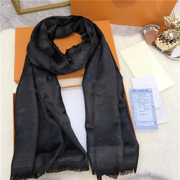 

silk scarf 2022 designer silken scarves shawl scarfs women fashion season foulard luxury muffler men bufanda 11 color237h, Blue;gray