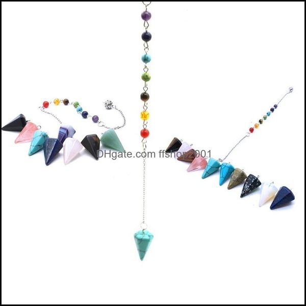

pendant necklaces healing reiki pendum for dowsing natural stone crystal red agates circar cone charm pendants pende divin ffshop2001 dhzpe, Silver