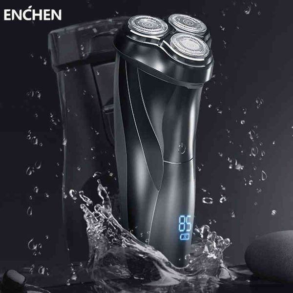 

enchen blackstone 3 electric shavers for men 3d floating cutter head man shaving machine beard trimmer usb rechargeable razor 0314