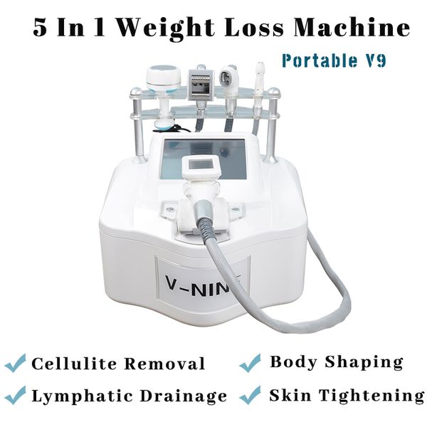 

5 in 1 weight loss body slimming machine cellulite massager fat removal 40k ultrasonic cavitation rf skin tightening