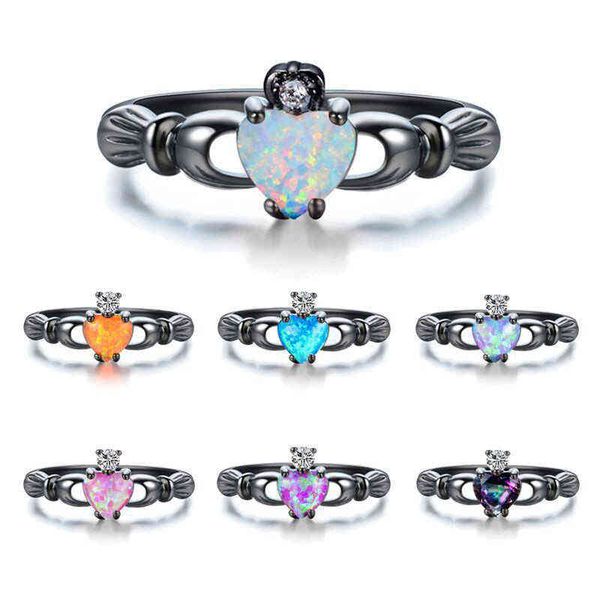 

jewelry black gold aobao ring opal new jewelry, Silver