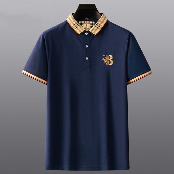 

high end embroidered short sleeved cotton polo shirt men s t korean fashion clothing summer luxury 2022, White;black