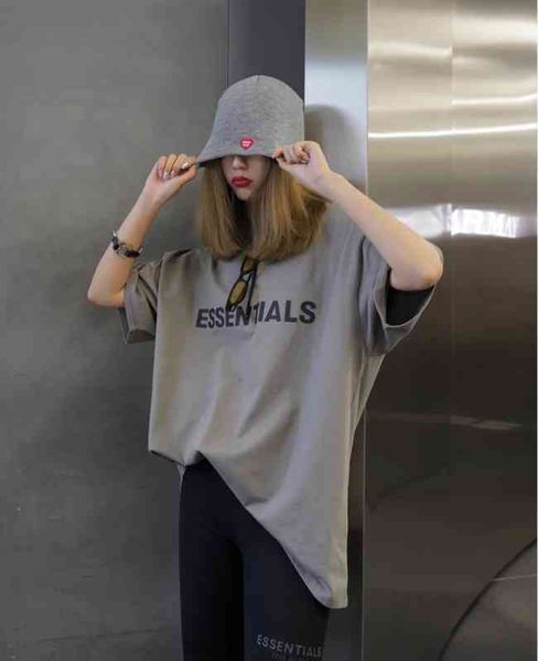 

2022 summer fog bear of god double line s letter tide br short sleeve high street t-shirt loose loverseuropean american fashion all-match t-, White