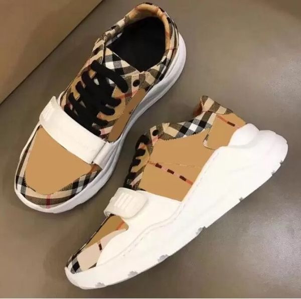 

designer shoes striped vintage sneaker men women platform casual shoes season shades flats trainers brand classic sneakers size 35-45, Black