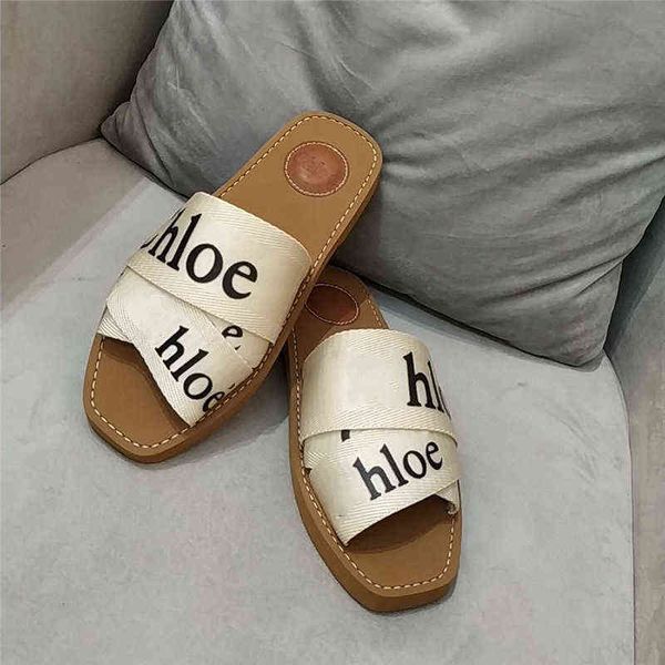 

slippers flat women's summer fashion wear beach sandals one-line cross casual, Black