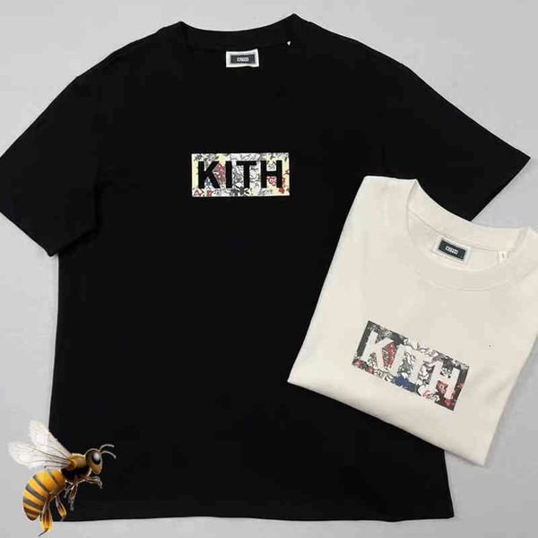 

t-shirt new kith t shirts men women casual 100% cotton fashion, White;black