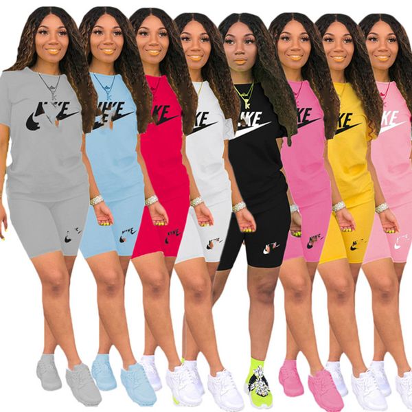 

2022 designer women's tracksuits summer sports outfit 2 piece set shorts patchwork print tank fitness short fashion y2k clothes tracks, Gray