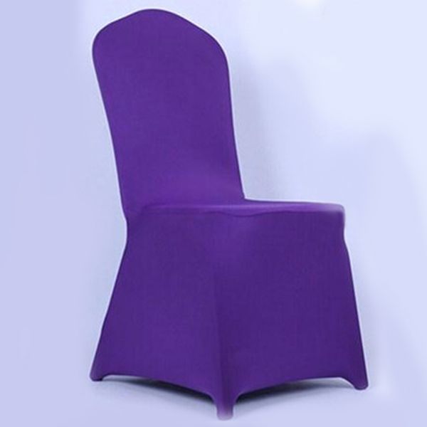 

seat cover elastic spandex chair covers for party wedding decor purple