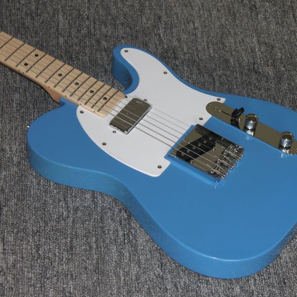 

lake blue electric guitar basswood body quality assurance guitar