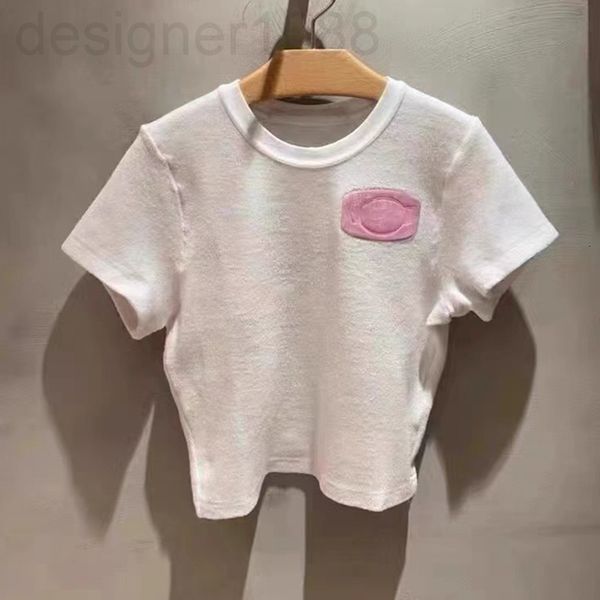 

women's t-shirt designer [king aw design sense short sleeve t-shirt women's summer style slim and simple round neck 26sy, White