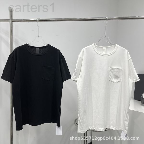 

women's t-shirt designer [correct version]l home 22 spring and summer br t-shirt loose round neck cotton half sleeve black white embroi