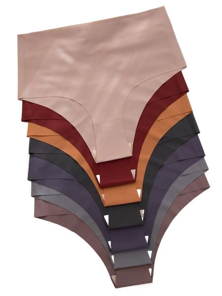 

7pack high waisted no show panty set p2tf#, Black;red