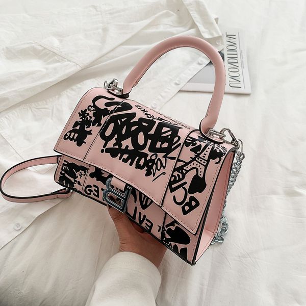

designer bags women's fashion printed small satchel minibags handbag popular letter single shoulder messenger chain